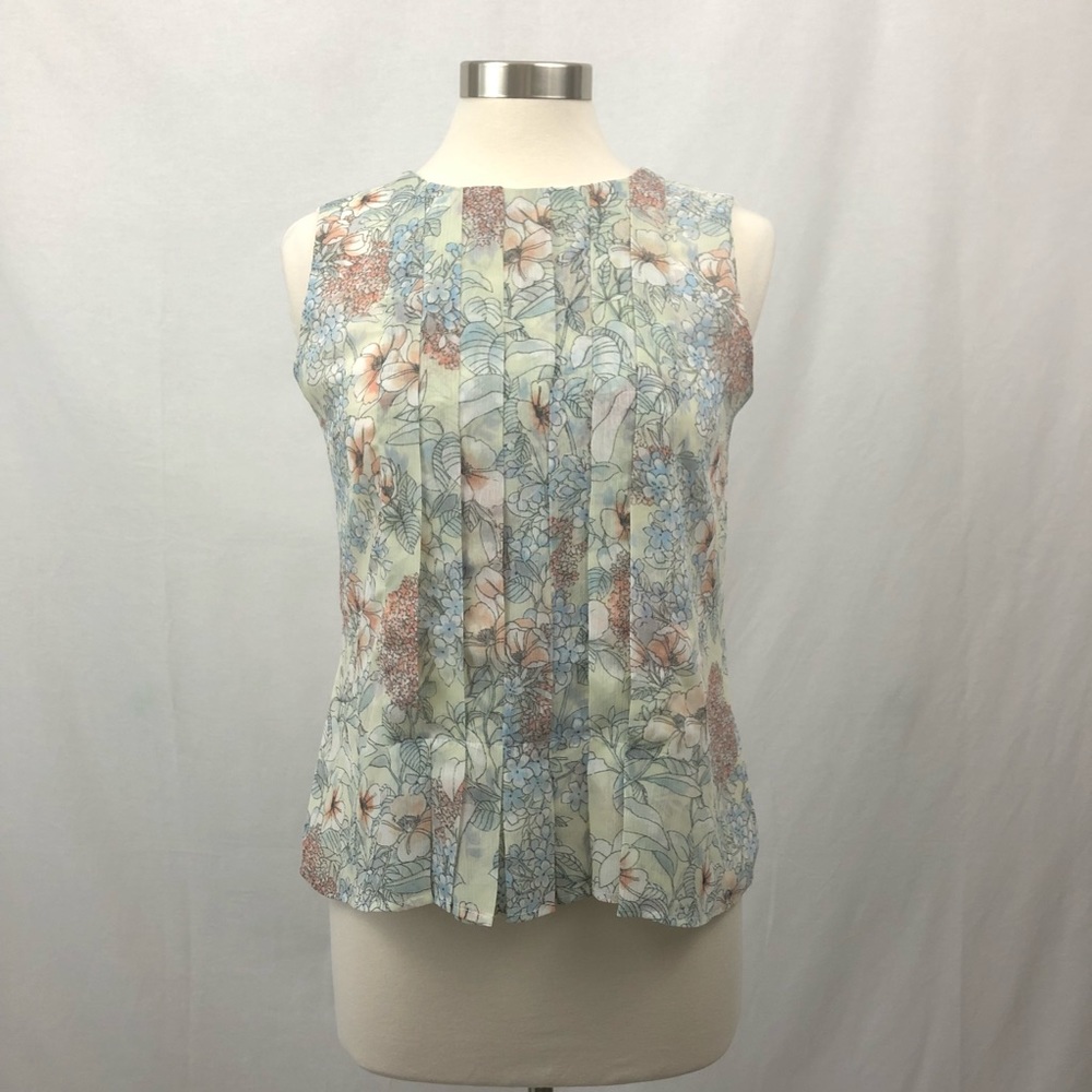 Tommy Hilfiger Floral Print Sleeveless Blouse